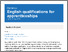 [thumbnail of English qualifications for apprenticeships - GOV.pdf]