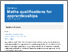 [thumbnail of Maths qualifications for apprenticeships - GOV.pdf]