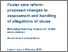 [thumbnail of Foster care reform - proposed changes to assessment and handling of allegations of abuse.pdf]