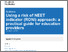 [thumbnail of Using a risk of NEET indicator (RONI) approach a practical guide for education providers - GOV.UK.pdf]